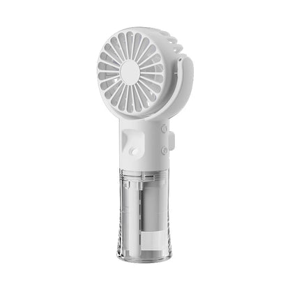 Portable Fan Mini Handheld Fan Water Mist Fan USB Rechargeable Fan Small Spray Humidifier Fan Personal Hand Fan New Air Cooler