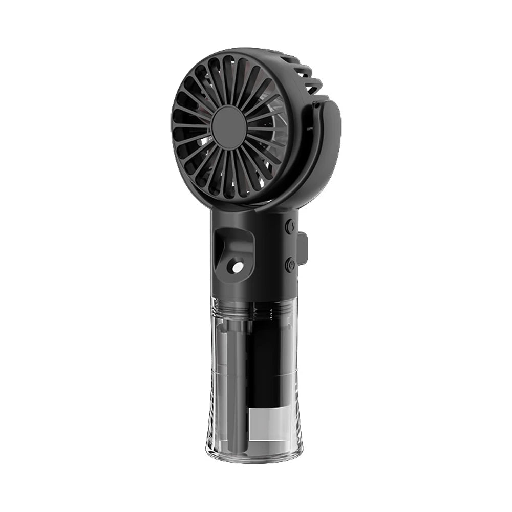 Portable Fan Mini Handheld Fan Water Mist Fan USB Rechargeable Fan Small Spray Humidifier Fan Personal Hand Fan New Air Cooler